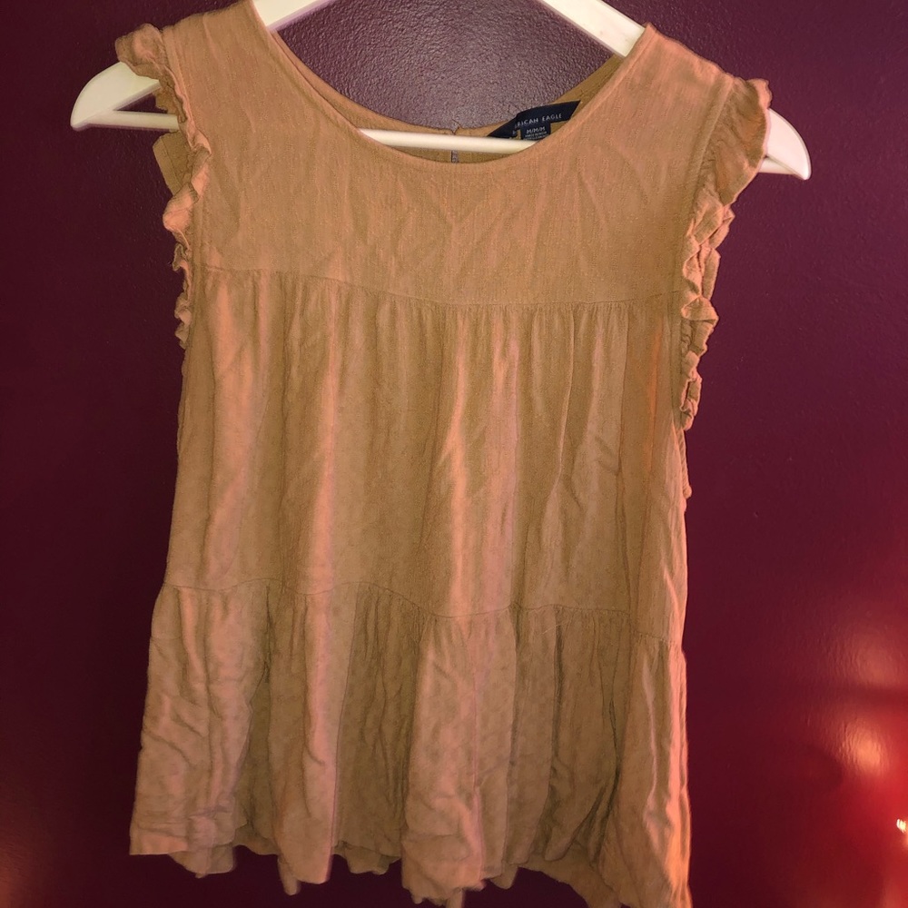 Brown American Eagles Blouse